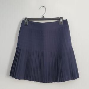 J. Crew Factory Navy Blue Mini Pleated Skirt Size 2